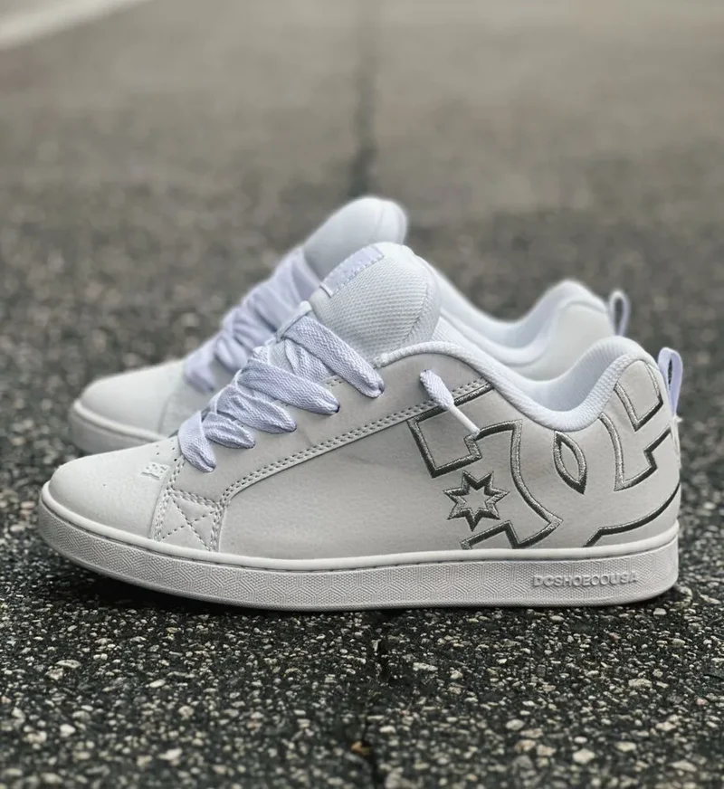 Dc Court Graffik Imp Womens White Silver