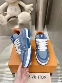 LV *Trainer - Blue Damier 3D Denim