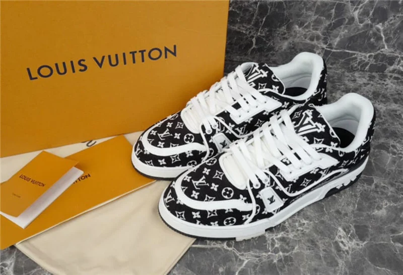 LV Trainer Black Monogram Textile
