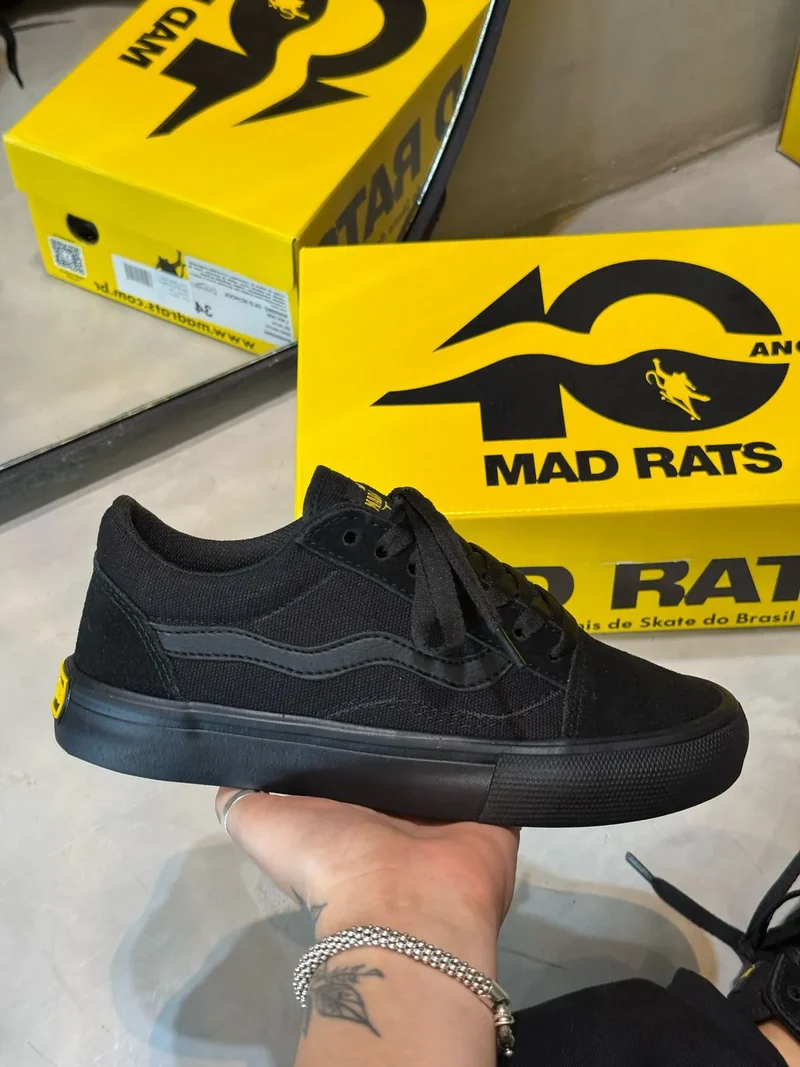 Tênis Mad Rats Old School Black