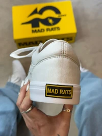 Tênis Mad Rats Old School White Couro