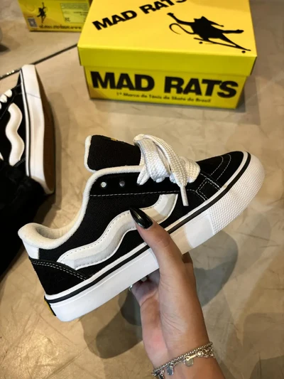 Tênis Mad Rats Bulky Classic 90 Preto Destaque