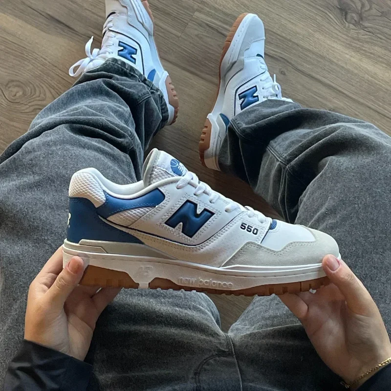 New Balance 550 Branco Azul