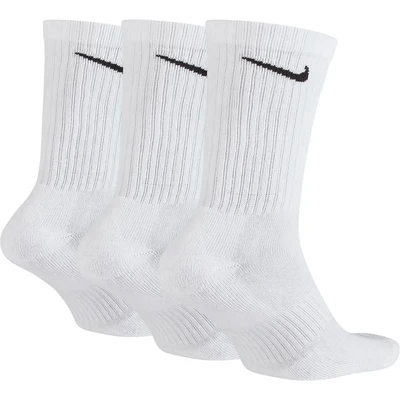 Meia Nike Cano Alto 3 Pares Branca