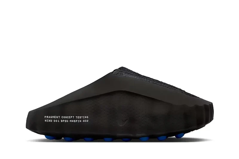 Slide Nike Mind 001 Fragment Concept Black Preto