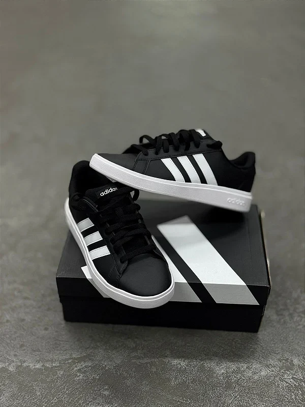 TÊNIS ADIDAS GRAND COURT BASE 2.0 (PRETO)