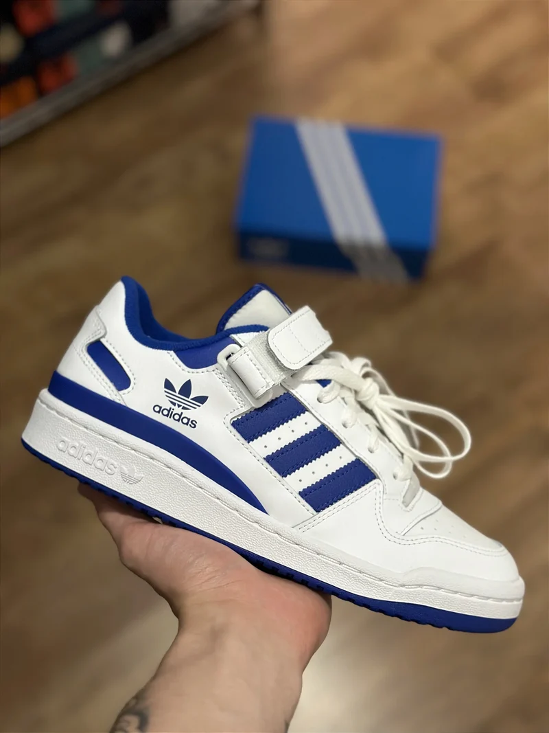 ADIDAS FORUM LOW (branco/azul)
