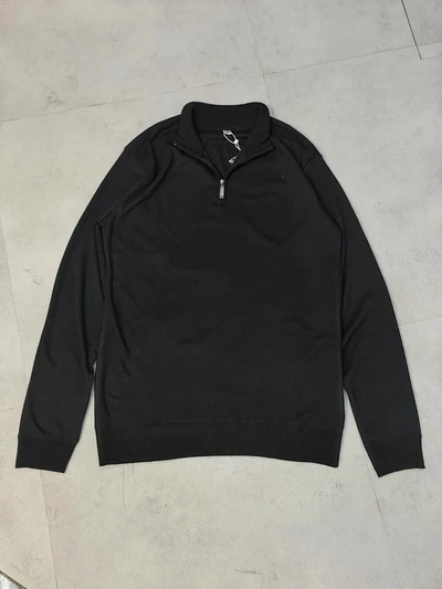 SUÉTER MEIO ZÍPER (preto)