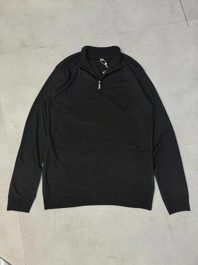 SUÉTER MEIO ZÍPER (preto)