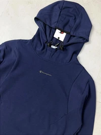 TECH HODDIE CHAMPION MINI SCRIPT LOGO (azul marinho)